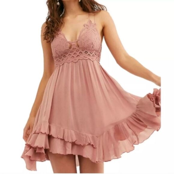 Free People Adella Slip Dress - Picture 1 of 5